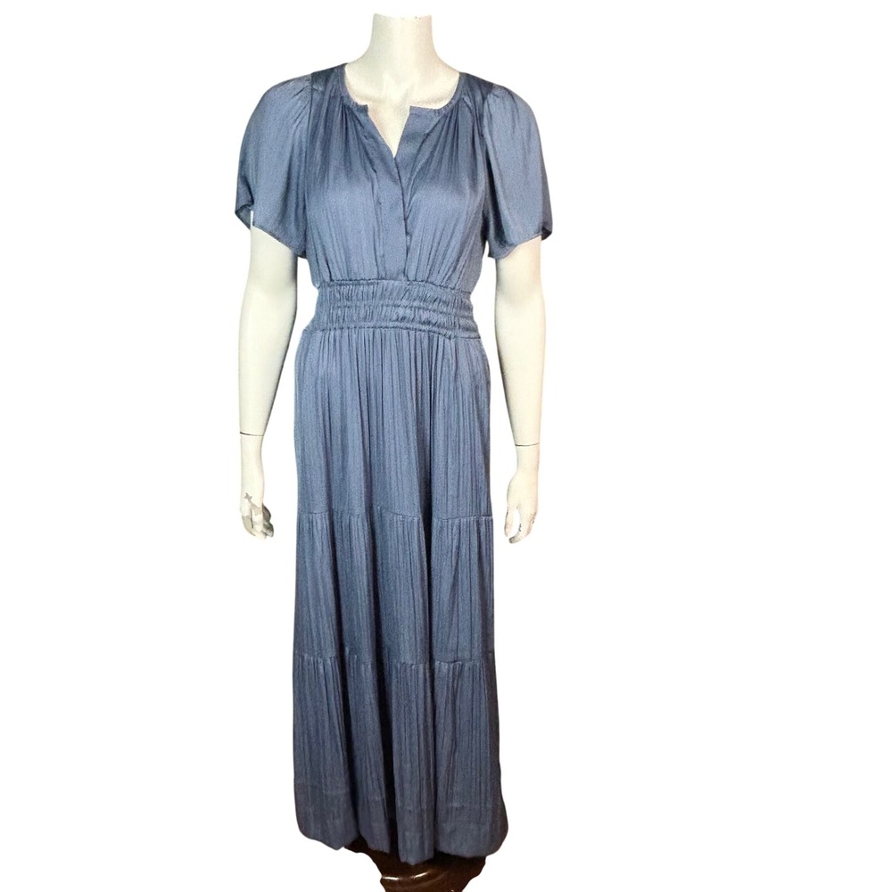 Anthropologie Somerset Maxi Dress Small Cottagecore Ethereal Flutter Sleeve